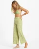 Free Fall Print High-Waist Pants - Green Eyes sold by Billabong