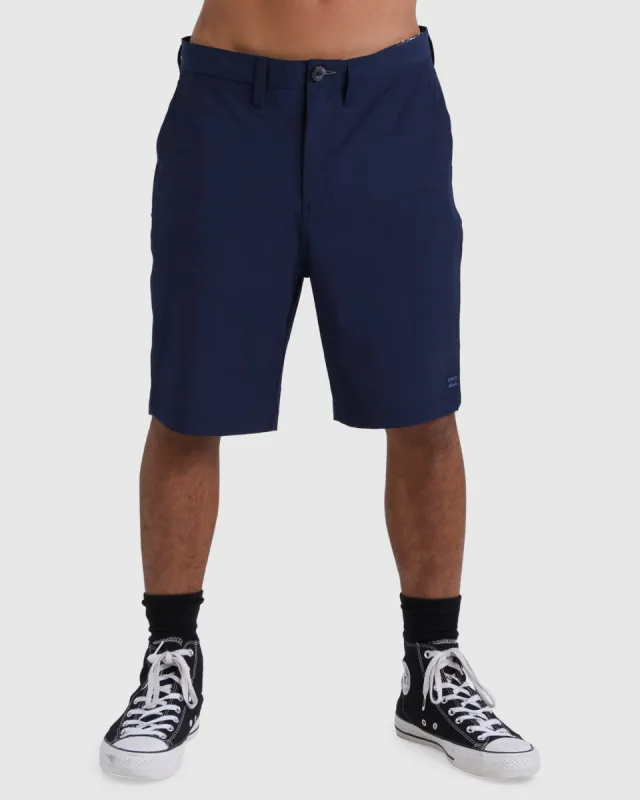 Crossfire Solid 20" Hybrid Submersible Shorts - Navy sold by Billabong
