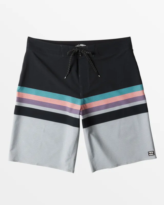 All Day Stripe Pro 20" Boardshorts - Stealth sold by Billabong