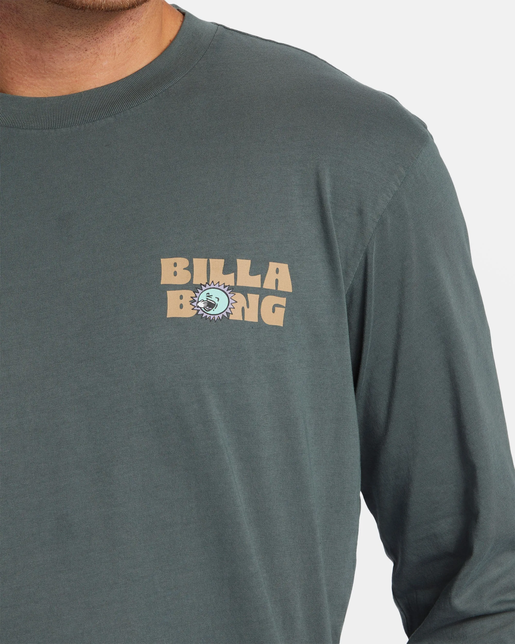 Relax Long Sleeve T-shirt - Slate Green sold by Billabong product image thumbnail 4
