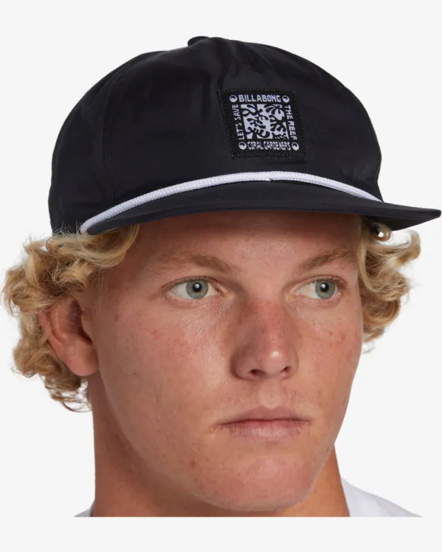 Coral Gardeners Horizon Reef Baseball Hat - Black sold by Billabong