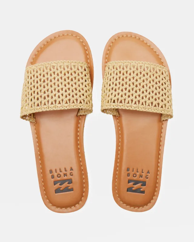 Shayne Slide Sandals - Natural sold by Billabong