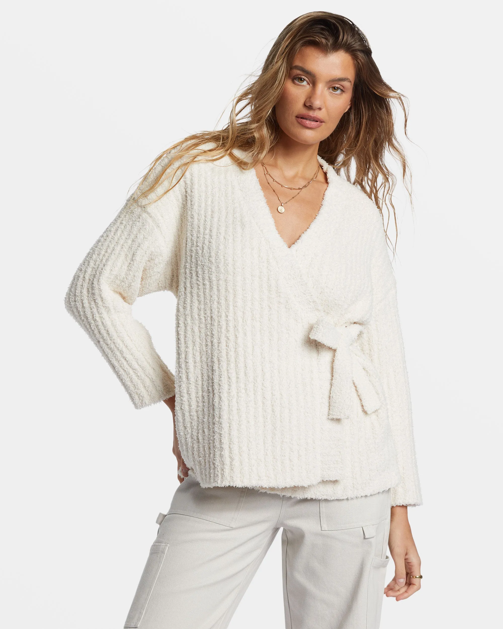 Soft Sand Wrap Cardigan - White Cap sold by Billabong product image thumbnail 2