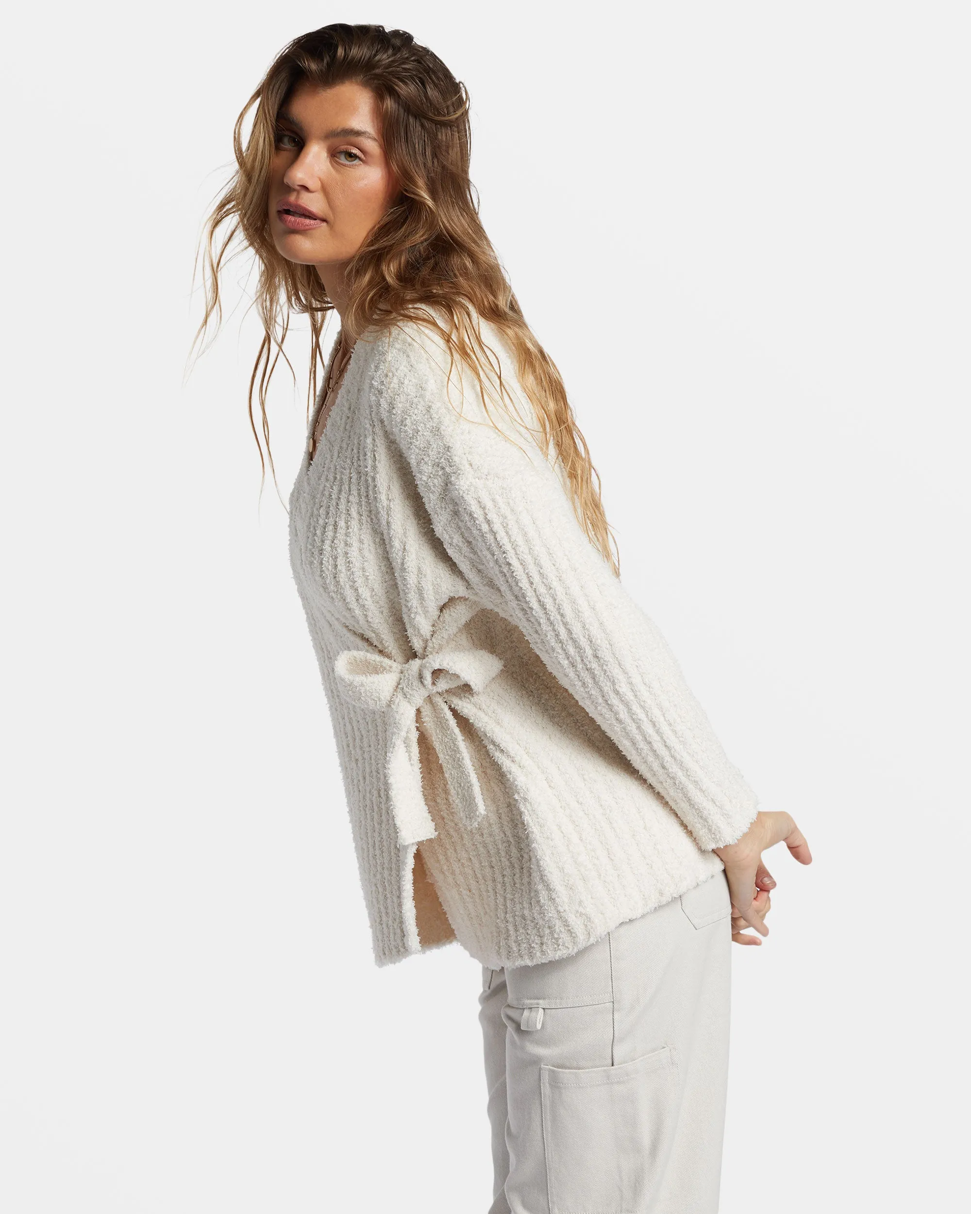 Soft Sand Wrap Cardigan - White Cap sold by Billabong product image thumbnail 4