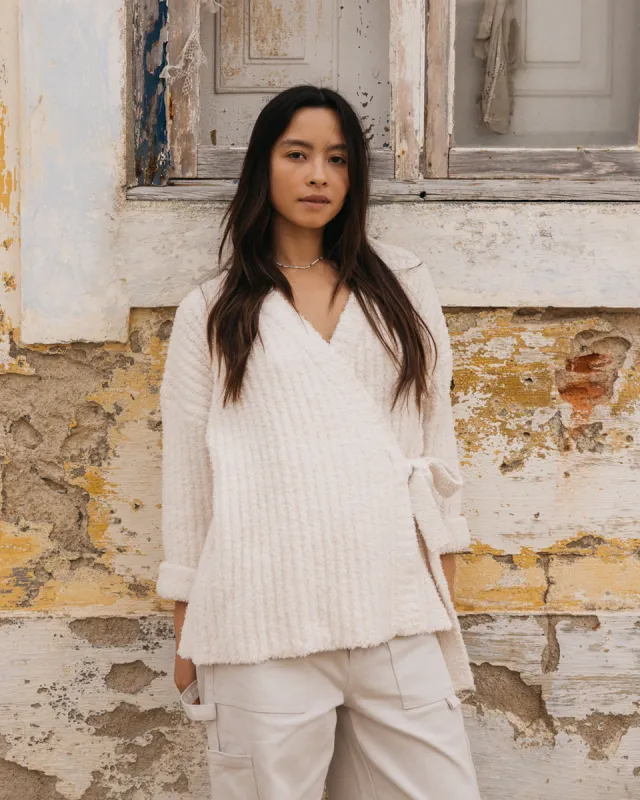 Soft Sand Wrap Cardigan - White Cap made by Billabong
