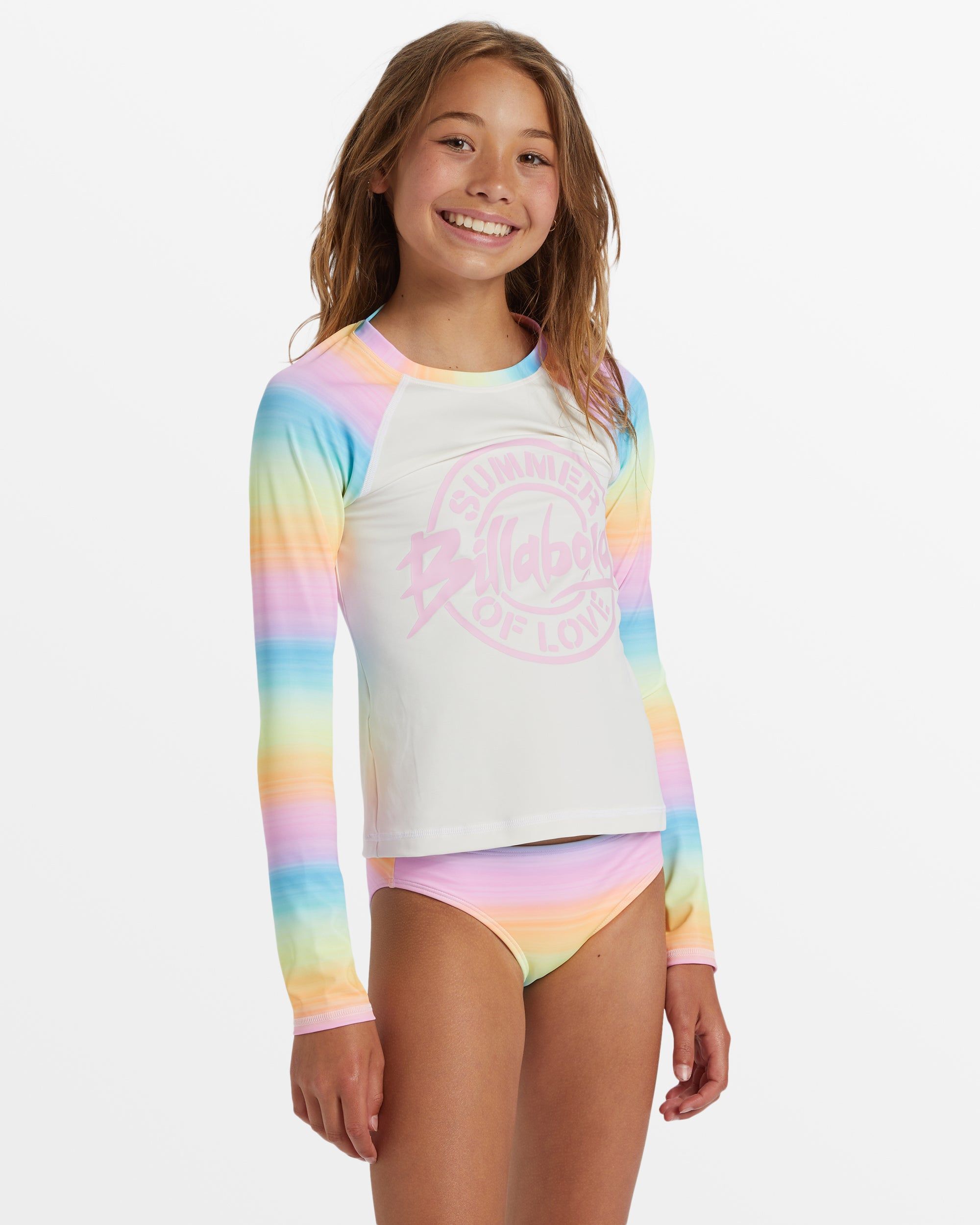 Girl's Vista Dreamin Long Sleeve Rashguard Set - Multi sold by Billabong product image thumbnail 3