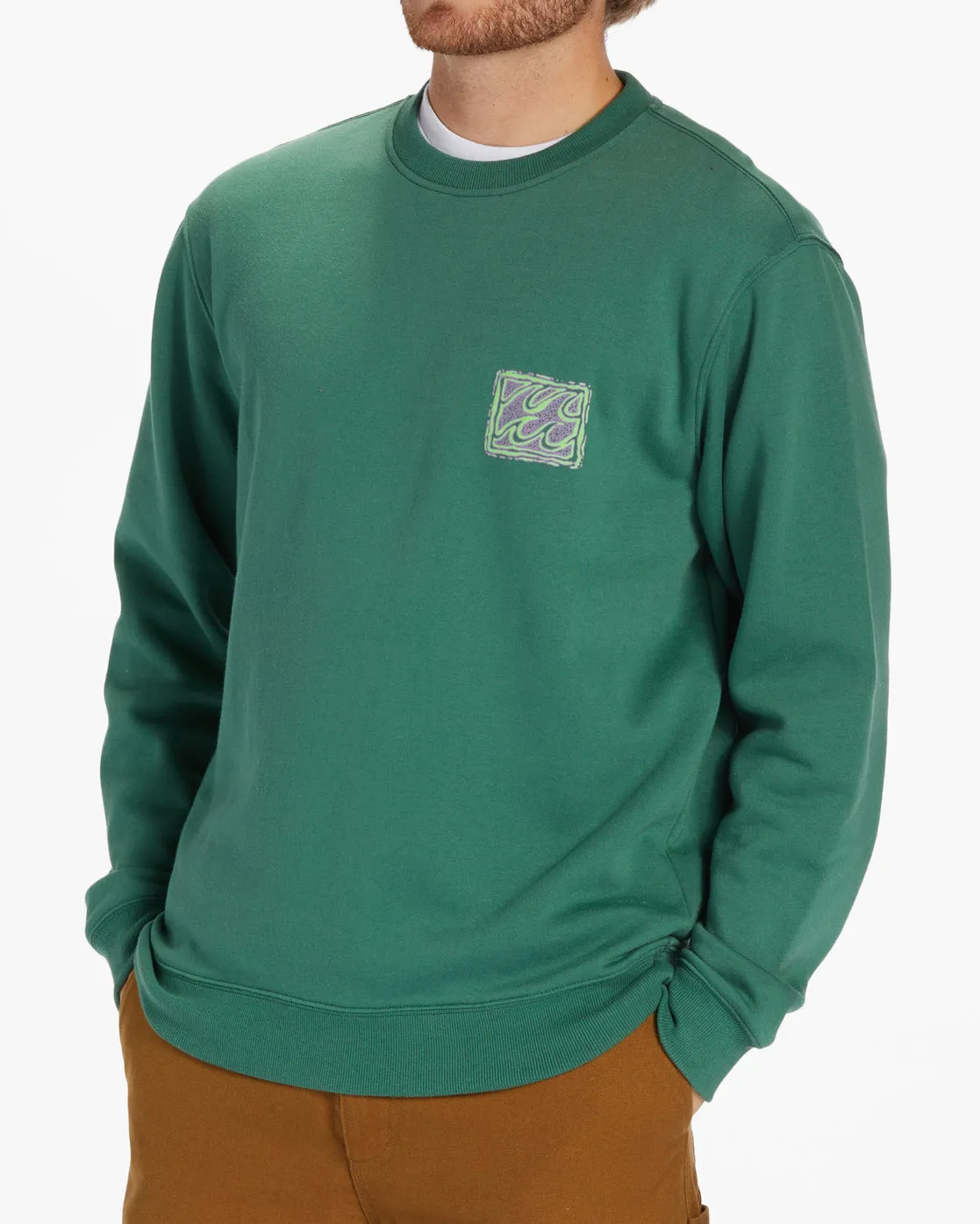 Short Sands Crew Sweatshirt - Jungle sold by Billabong product image thumbnail 5