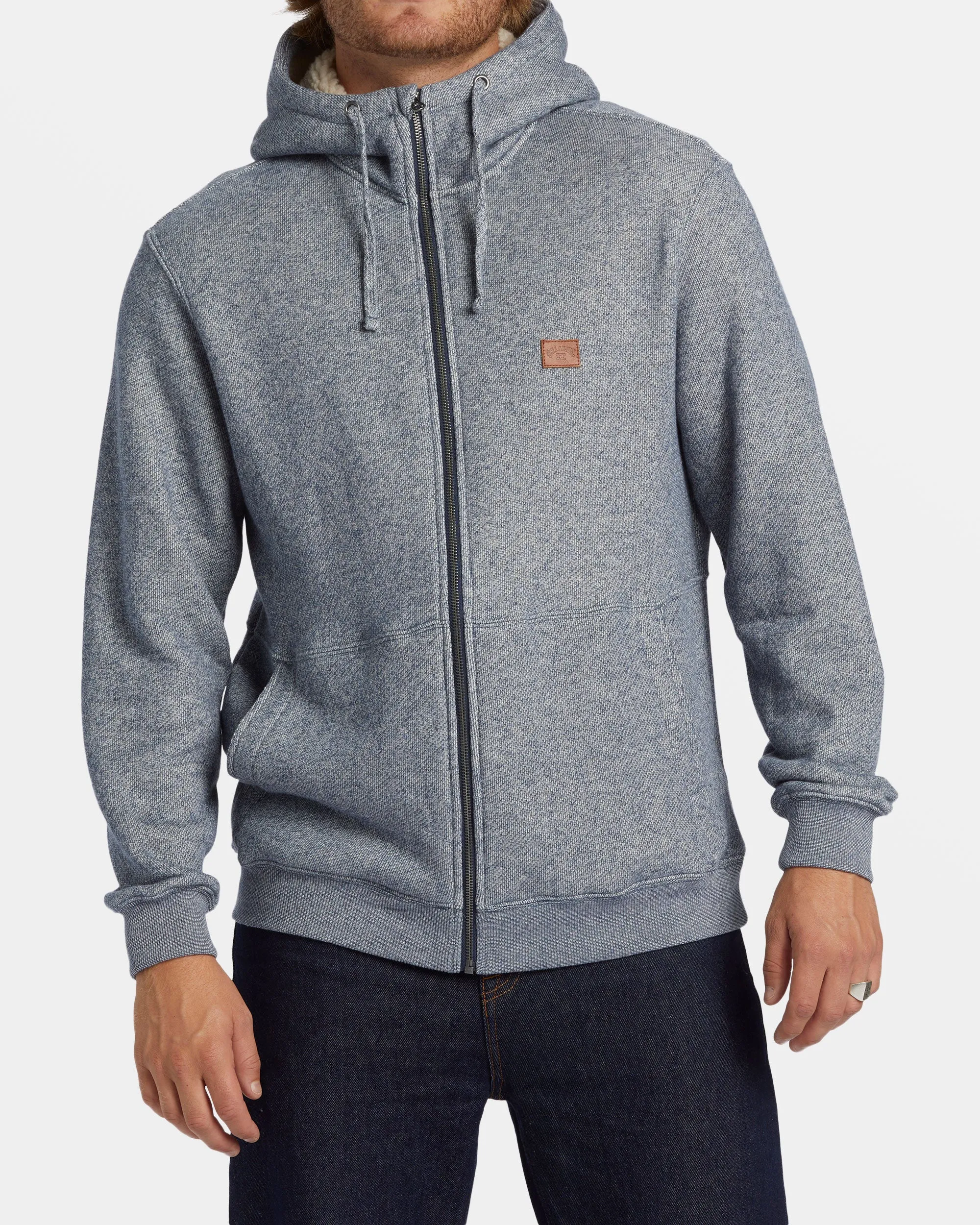Hudson Zip Hoodie - Dusty Navy Heather sold by Billabong