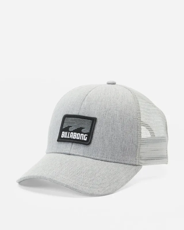 Boys Walled Trucker Hat - Grey Heather sold by Billabong