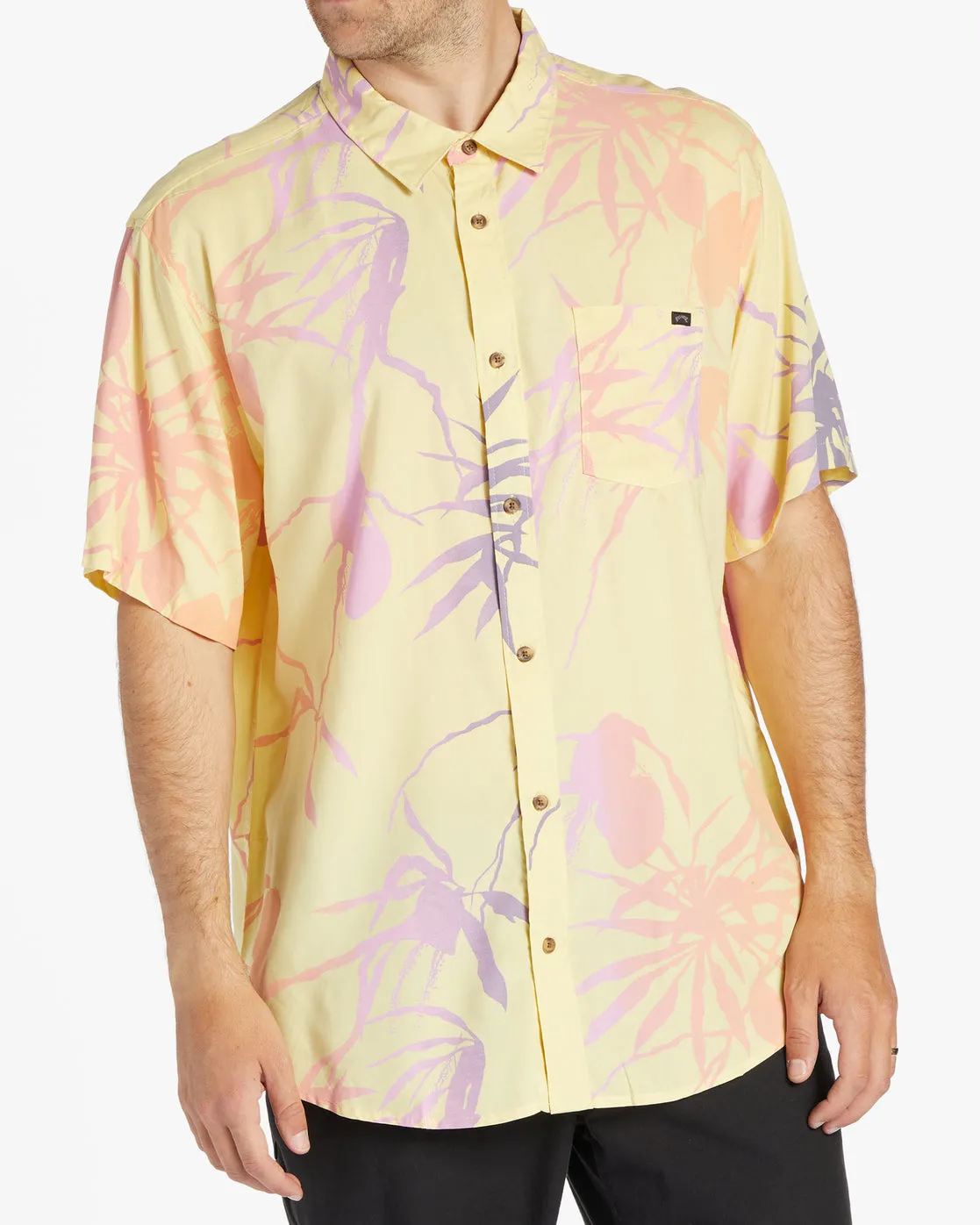 Sundays Short Sleeve Shirt - Lemon sold by Billabong