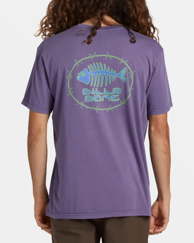 Bonez T-Shirt - Deep Plum made by Billabong
