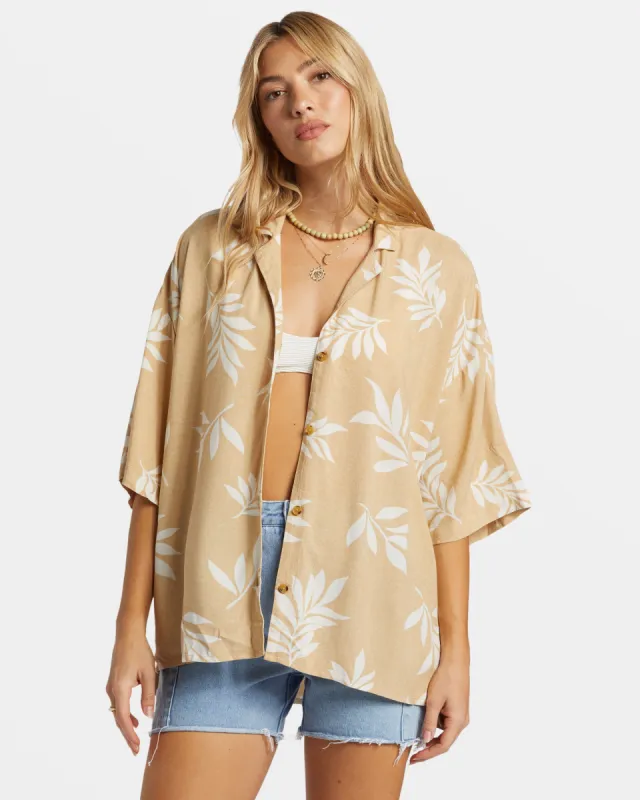 Beach Side Oversized Short Sleeve Shirt - Multi sold by Billabong