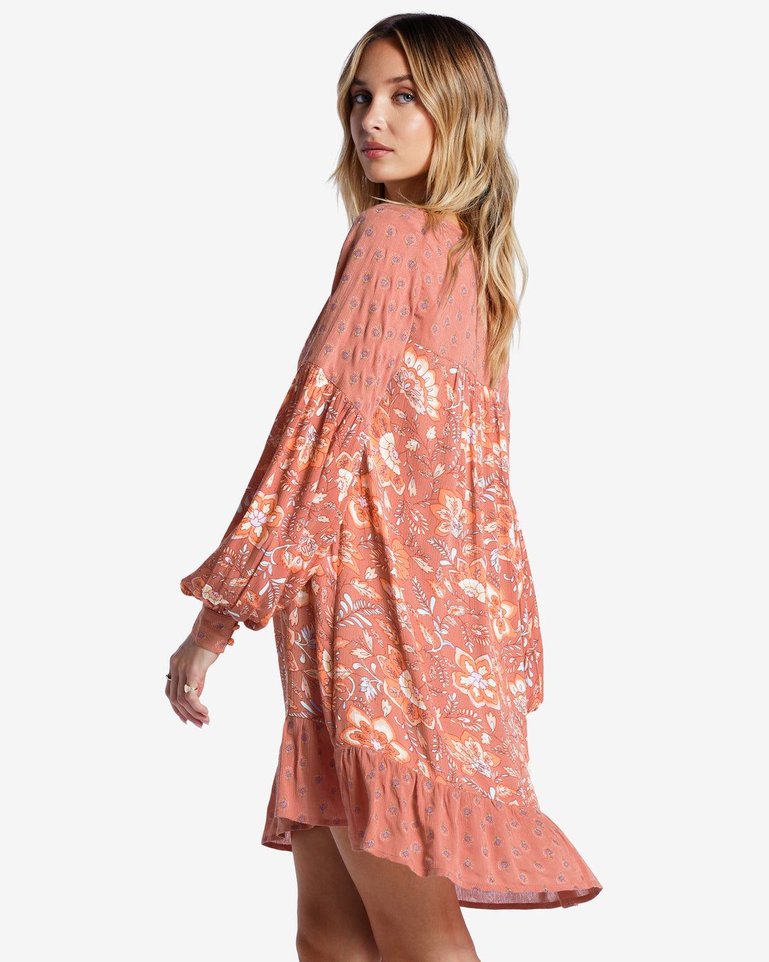Free As Can Be Babydoll Dress - Rose Dawn sold by Billabong product image thumbnail 2