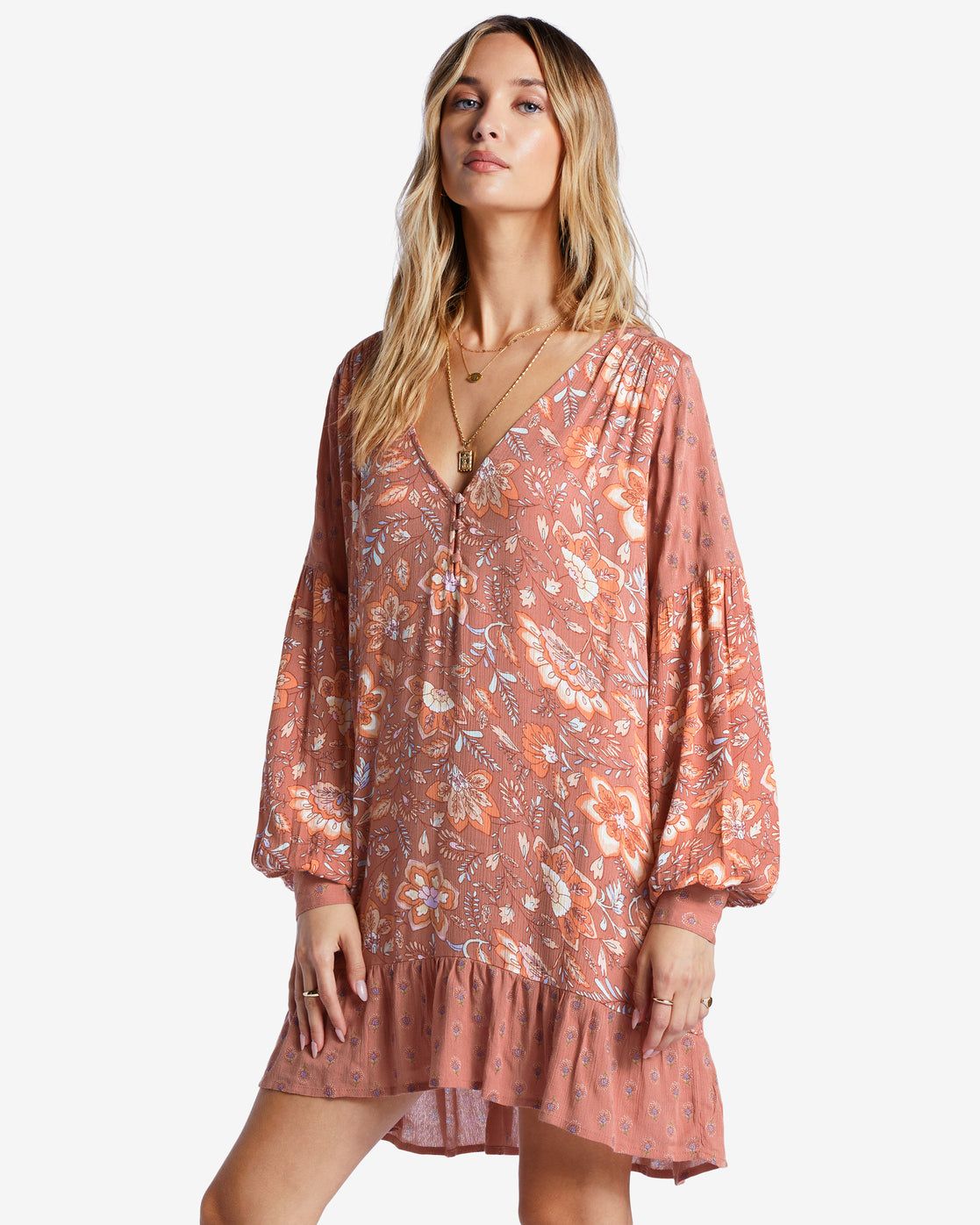 Free As Can Be Babydoll Dress - Rose Dawn sold by Billabong