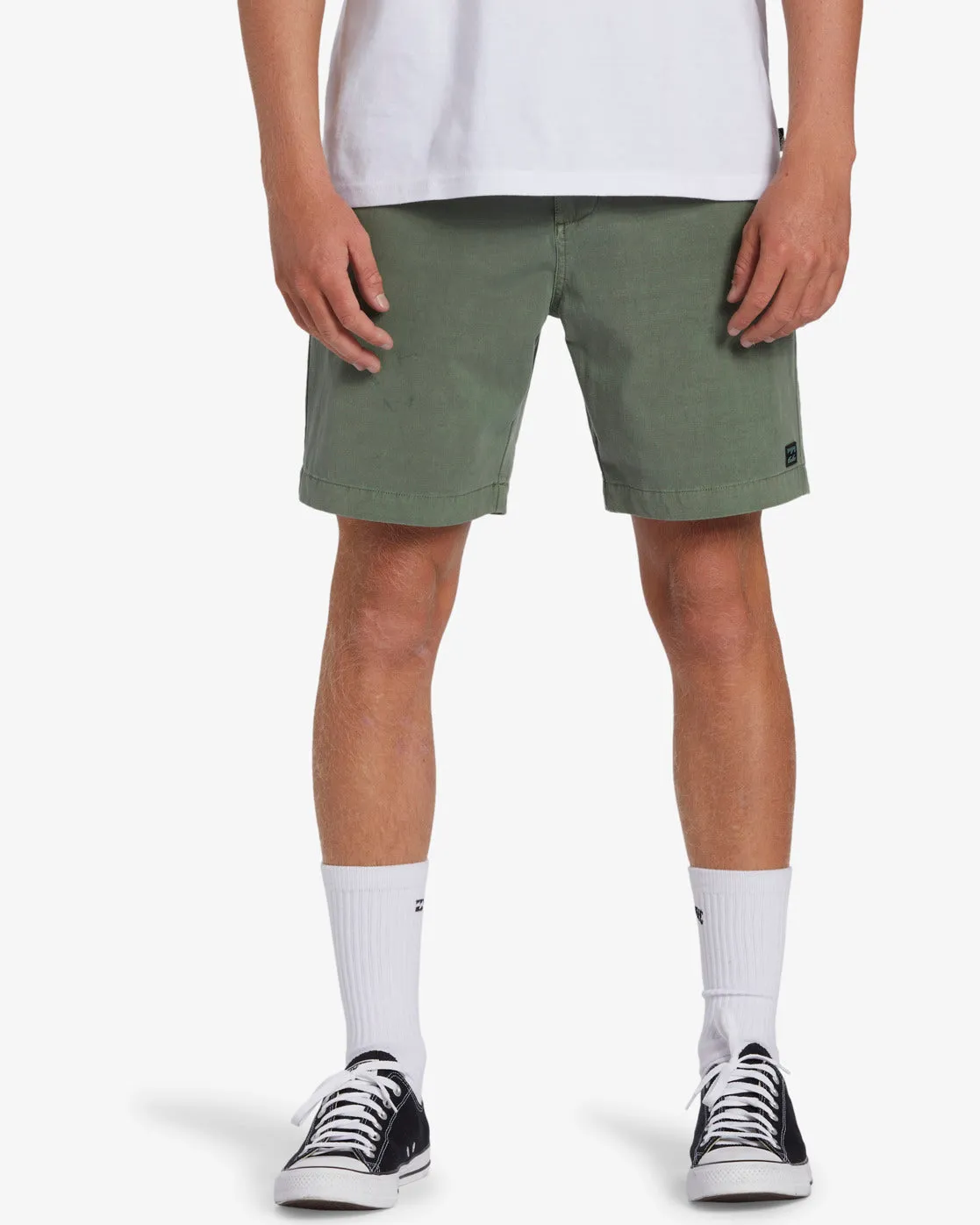 Crossfire Wave Washed 18" Hybrid Submersible Shorts - Sage sold by Billabong