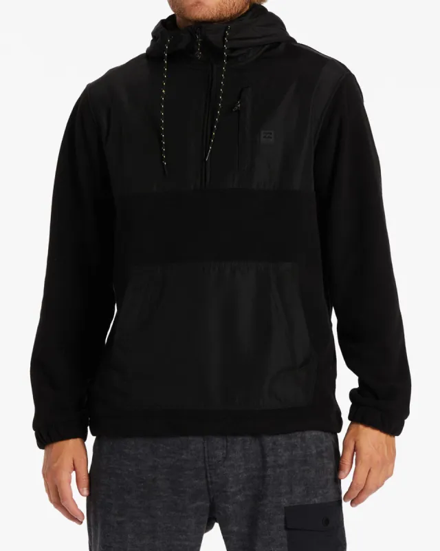 Boundary Graphene Half-Zip Fleece - Black Heather sold by Billabong