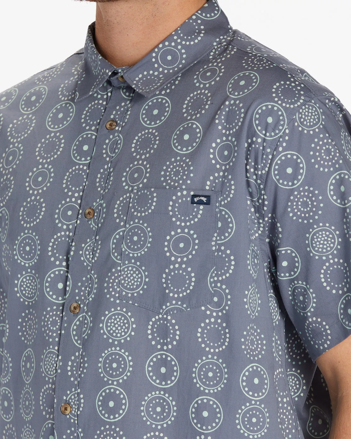 Sundays Mini Short Sleeve Shirt - Blue Haze sold by Billabong product image thumbnail 3