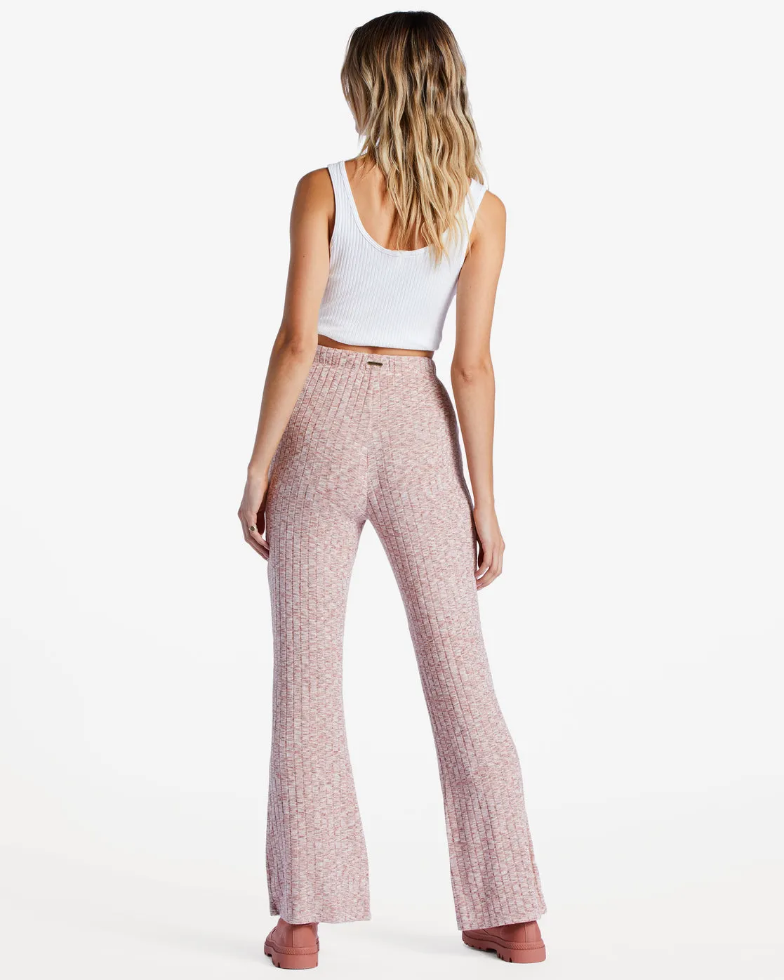 So Easy Flare Knitted Flared Trousers - Sweet Tea sold by Billabong product image thumbnail 3