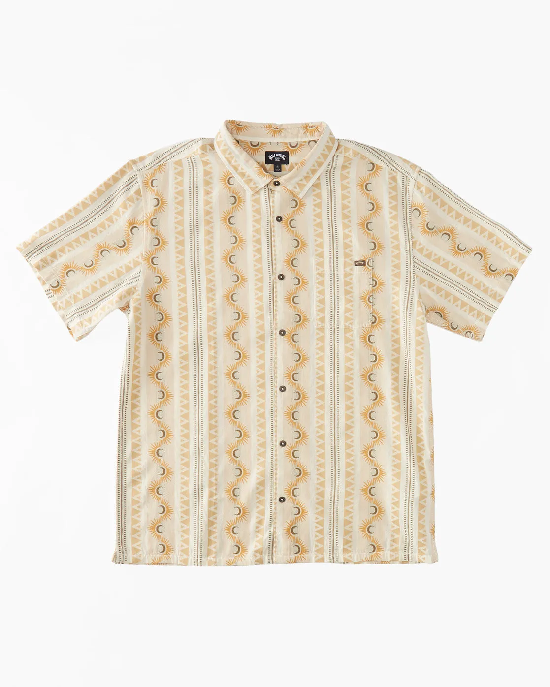 Sundays Jacquard Short Sleeve Shirt - Stone sold by Billabong product image thumbnail 5