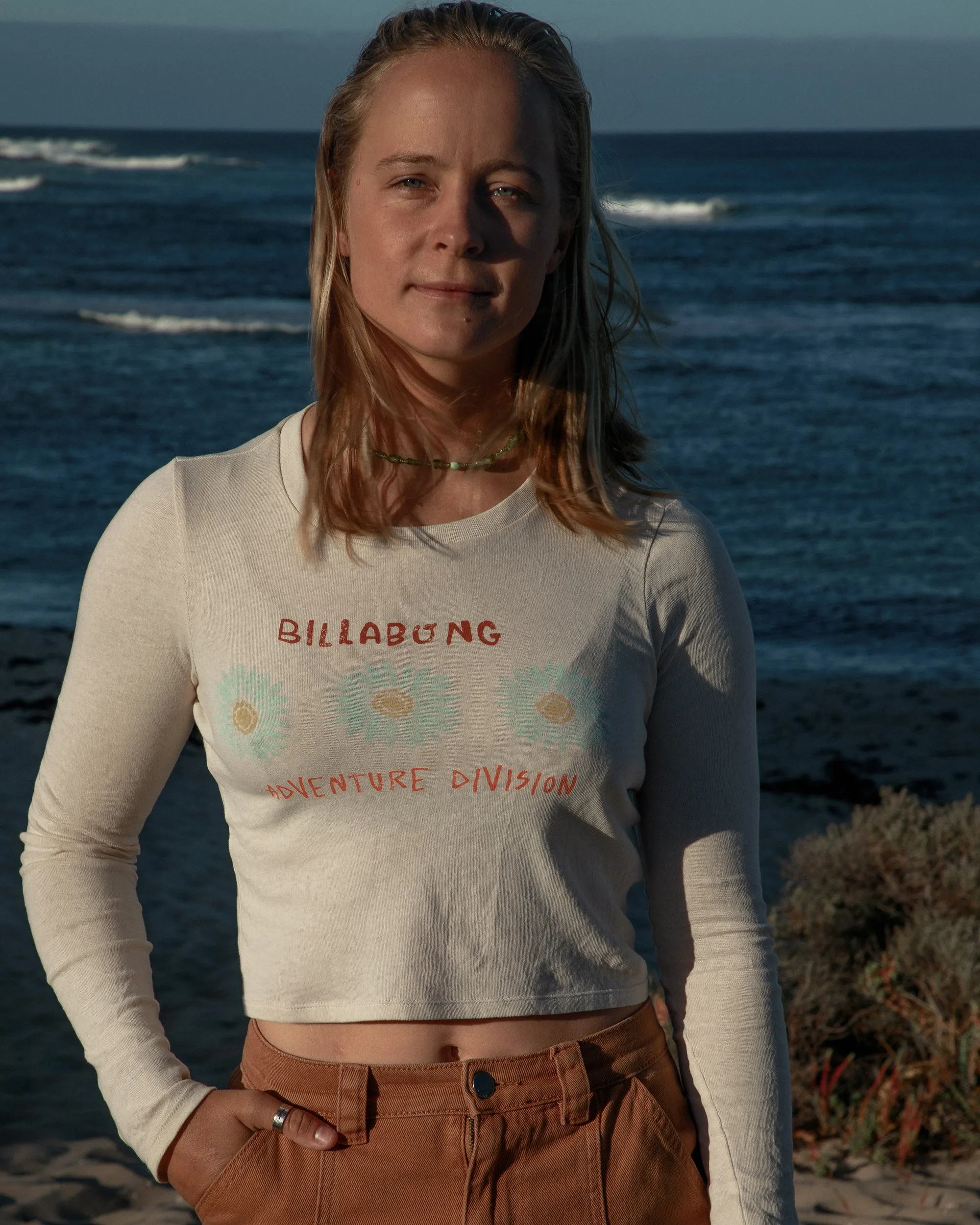 Cabin Mate Long Sleeve T-shirt - White Cap sold by Billabong