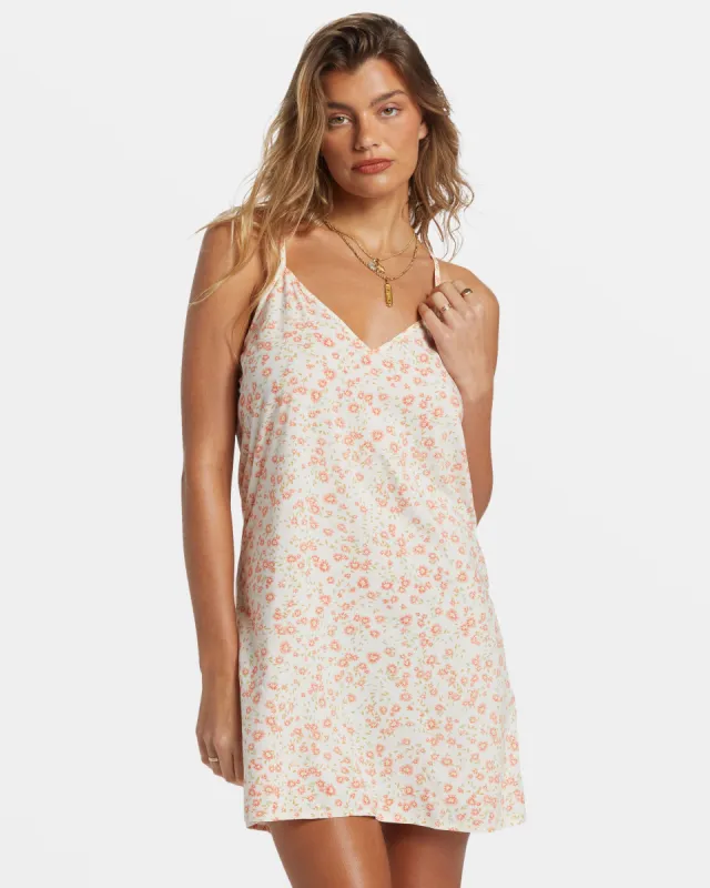 90's Babe Mini Slip Dress - White Cap sold by Billabong