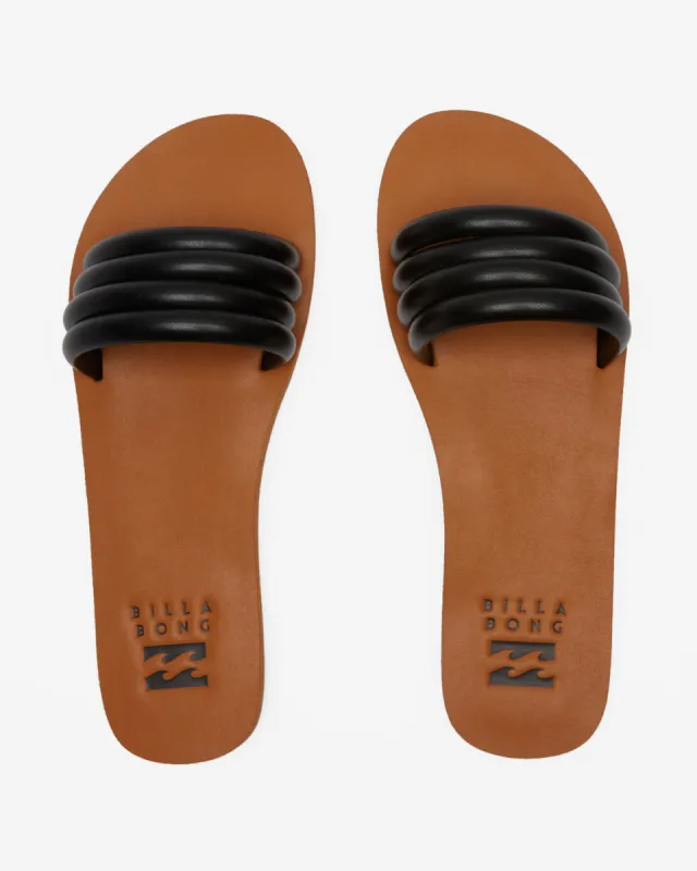 Sydney Sandals - Off Black sold by Billabong