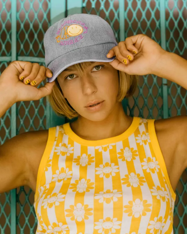 Billabong X Smiley Dad Hat - Smiley Wash sold by Billabong