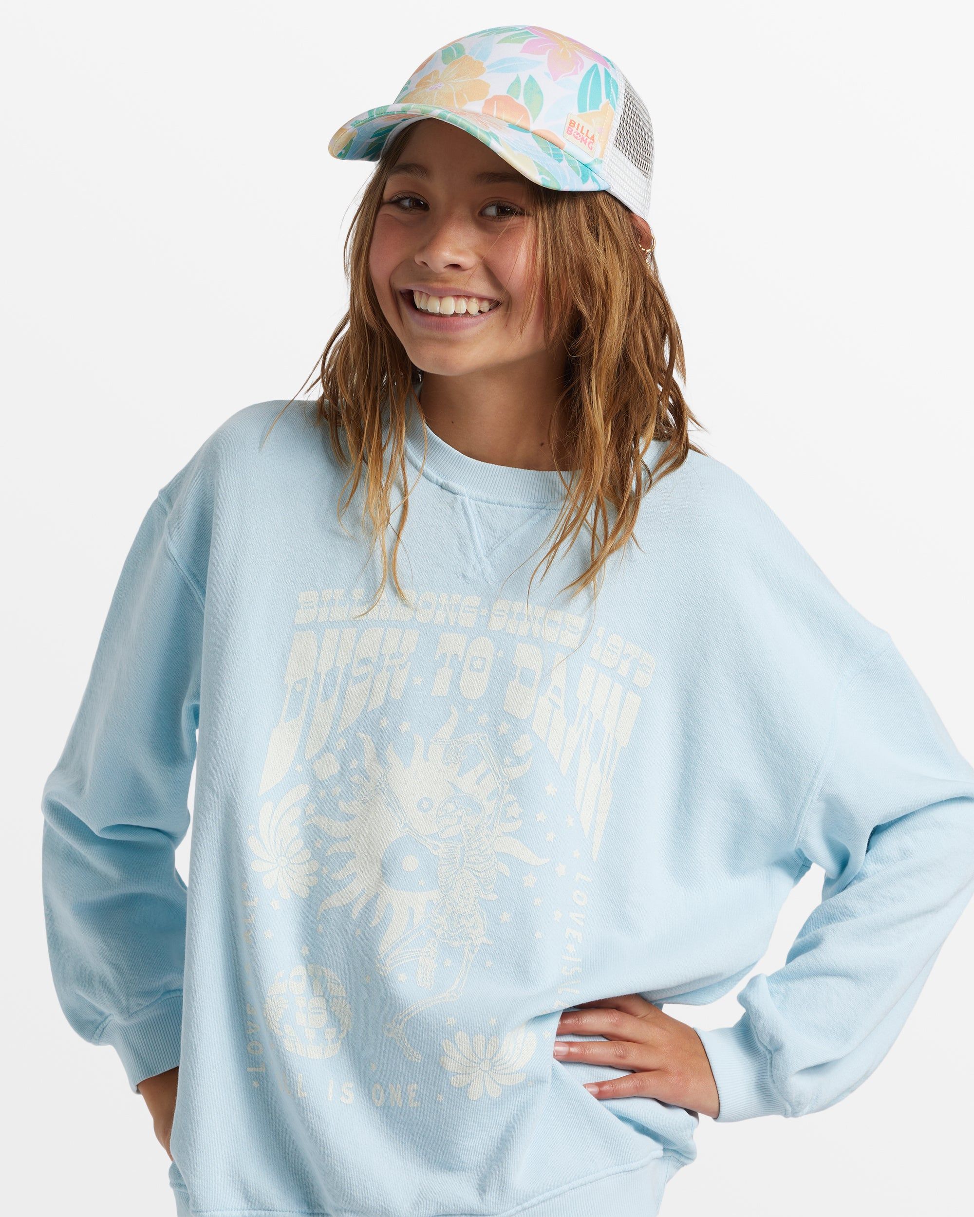 Girl's Shenanigans Hat - Green Tropics sold by Billabong