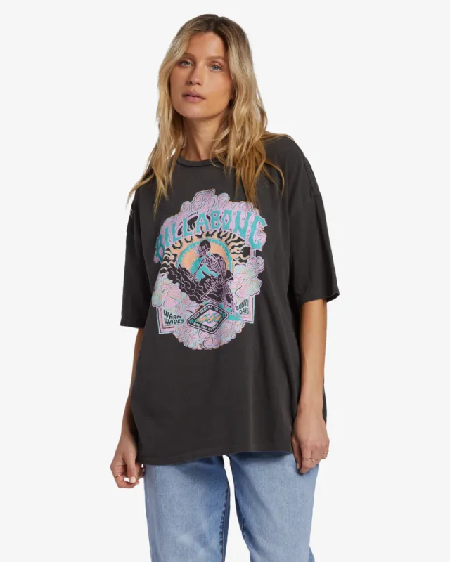 Warm Waves T-Shirt - Off Black sold by Billabong
