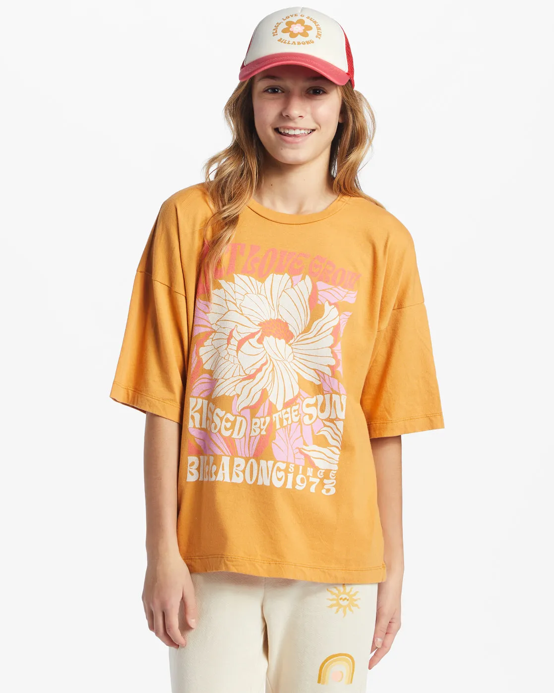 Girls Let Love Grow T-Shirt - Golden Rays sold by Billabong
