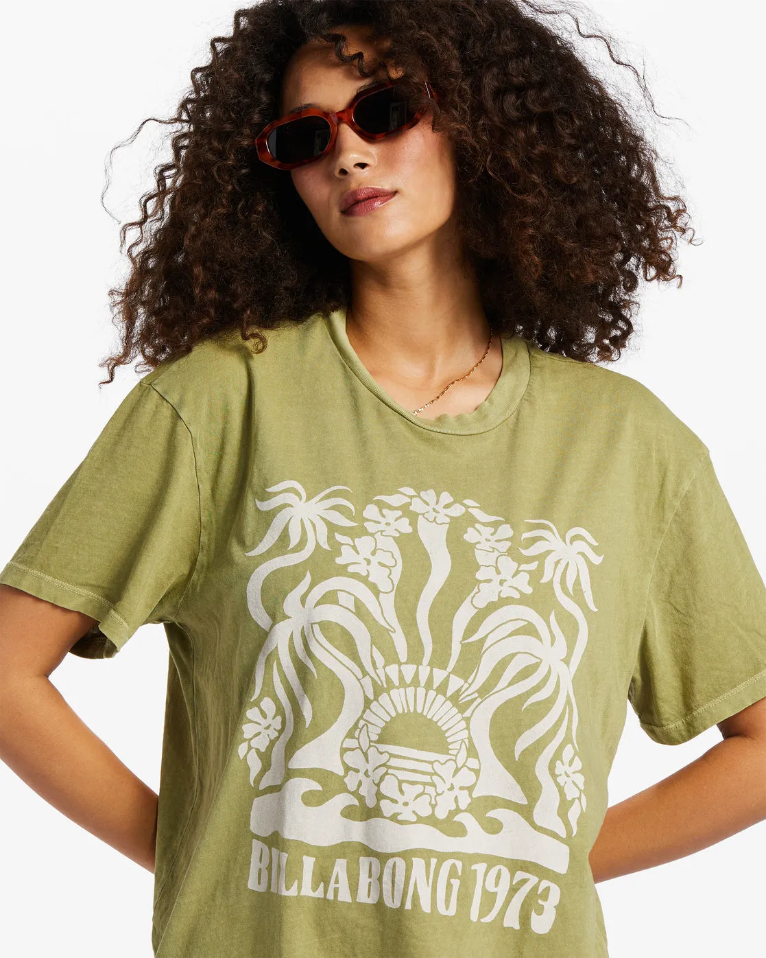 Stay Wavy T-Shirt - Avocado sold by Billabong product image thumbnail 4