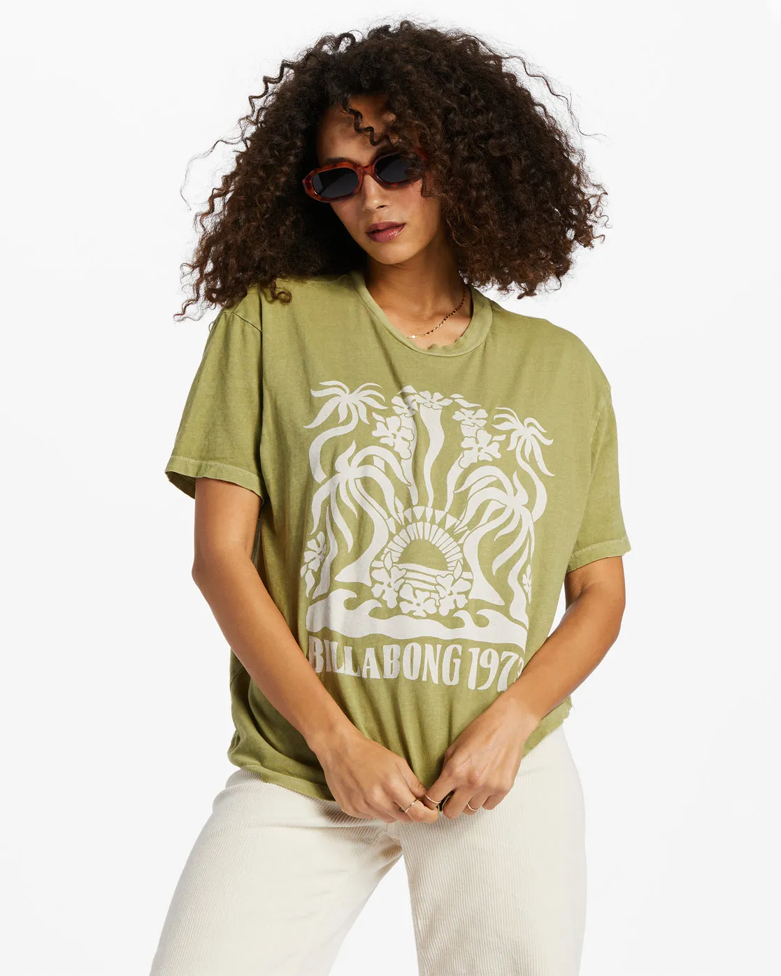 Stay Wavy T-Shirt - Avocado sold by Billabong