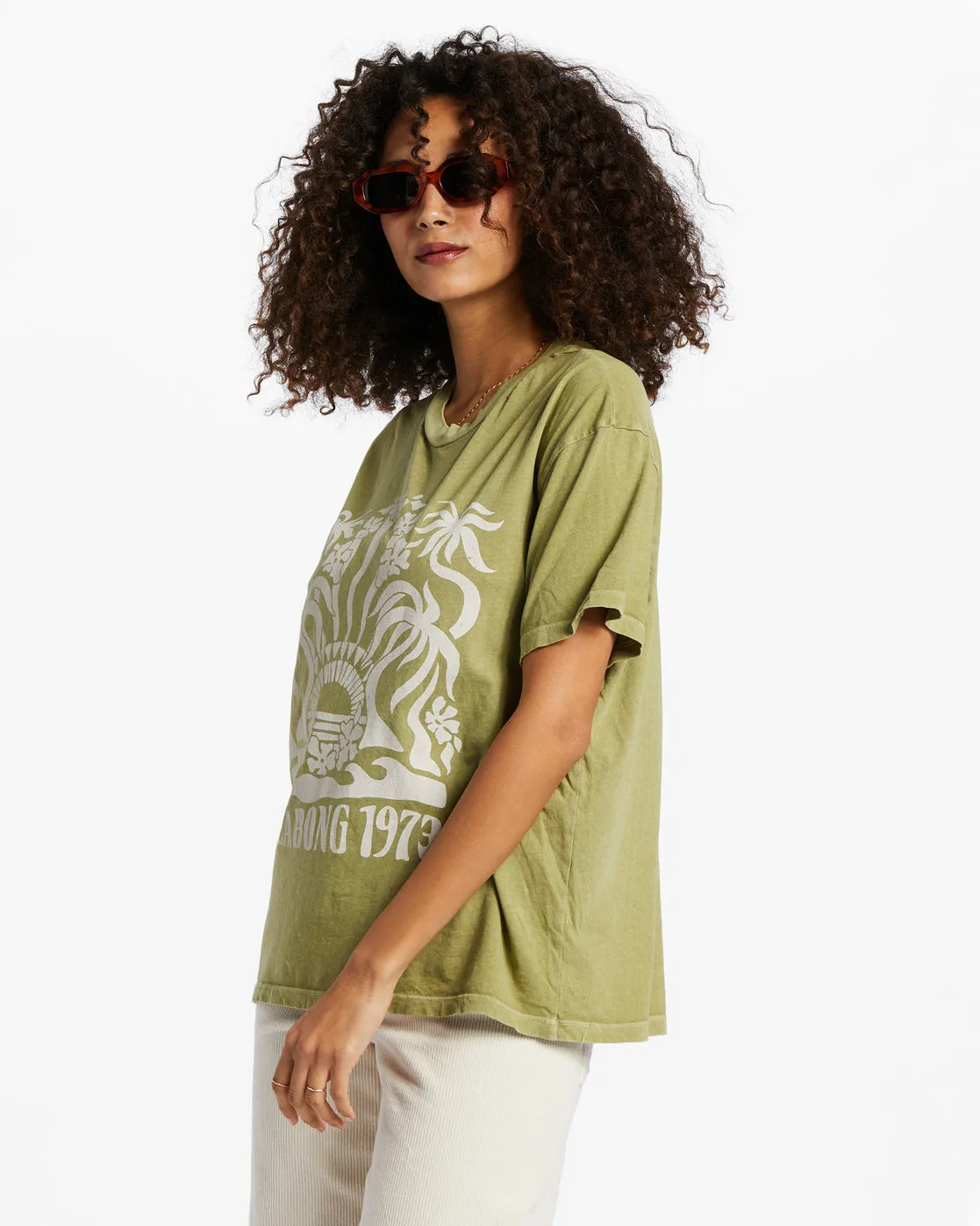 Stay Wavy T-Shirt - Avocado sold by Billabong product image thumbnail 2