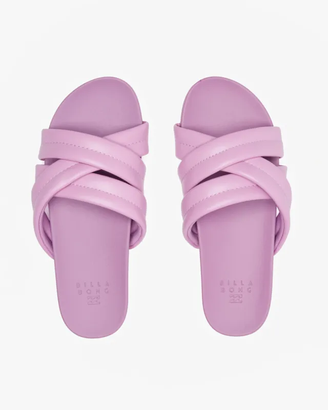 Serena Slider Sandals - Lilac sold by Billabong