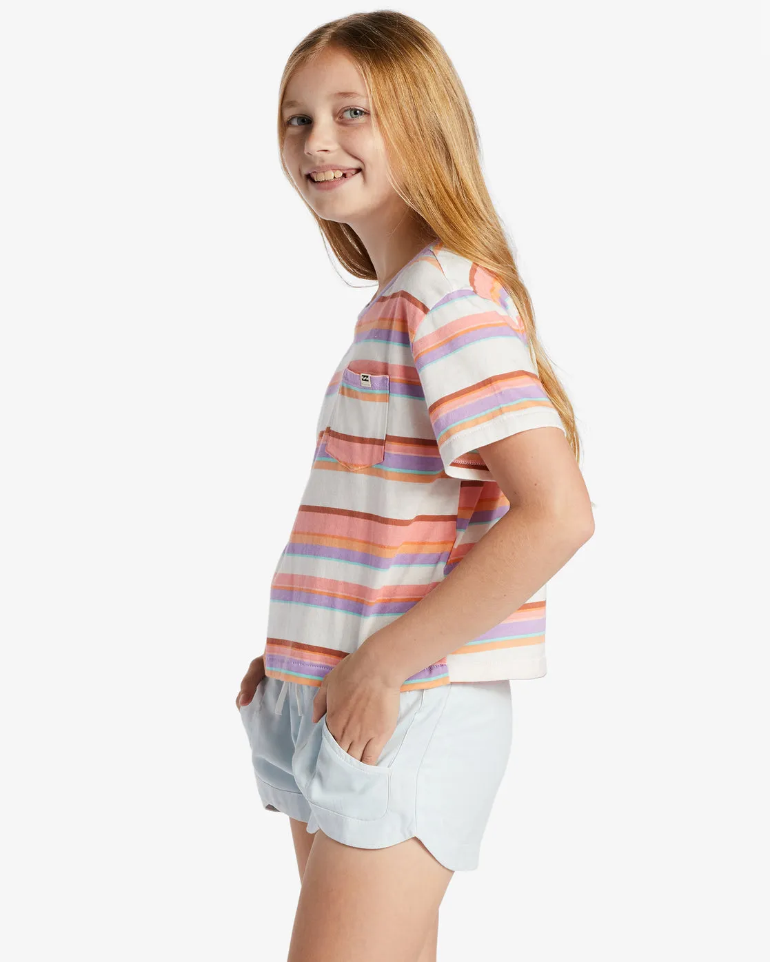 Girls Surf Days Pocket T-Shirt - Lilac Breeze sold by Billabong product image thumbnail 2