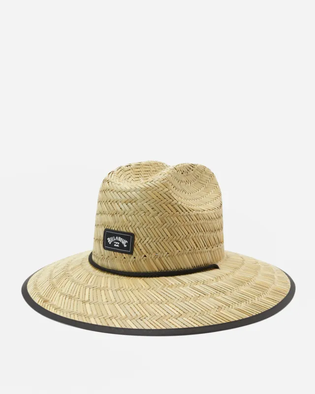 Tides Print Straw Lifeguard Hat - Asphalt sold by Billabong