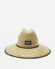 Tides Print Straw Lifeguard Hat - Asphalt sold by Billabong