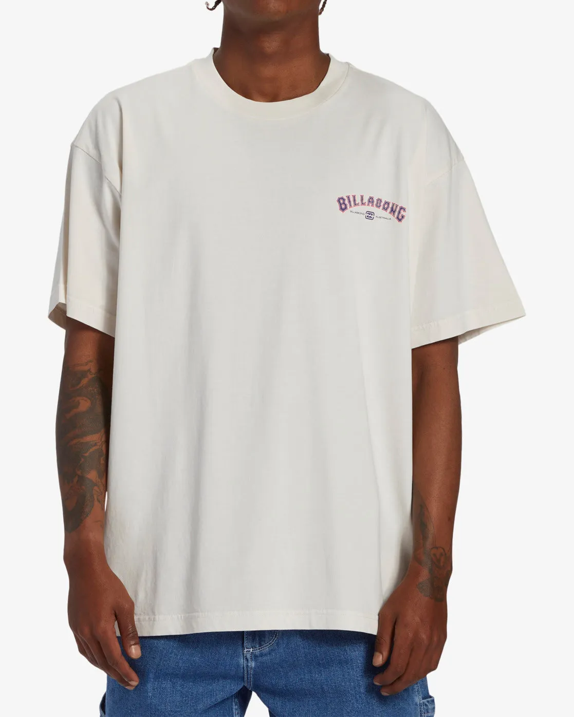 Arch Wave OG Short Sleeve Wave Washed T-Shirt - Off White sold by Billabong product image thumbnail 2