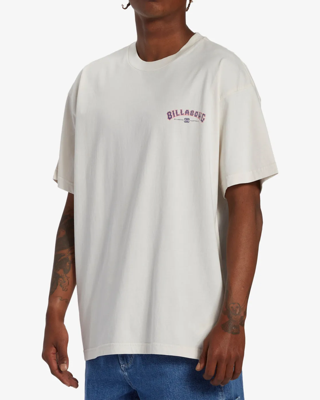 Arch Wave OG Short Sleeve Wave Washed T-Shirt - Off White sold by Billabong product image thumbnail 4