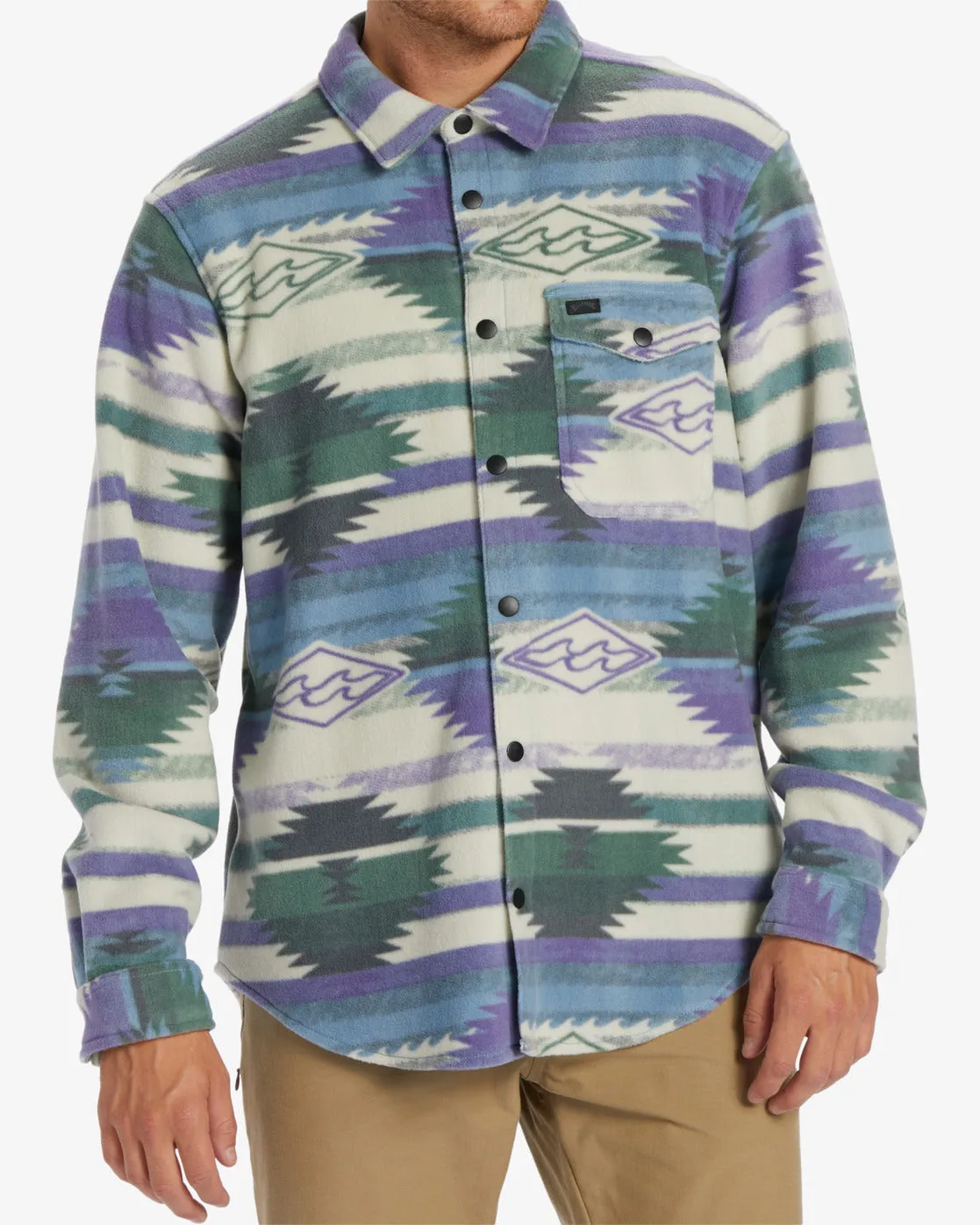 A/Div Furnace Flannel Shirt - Washed Blue sold by Billabong