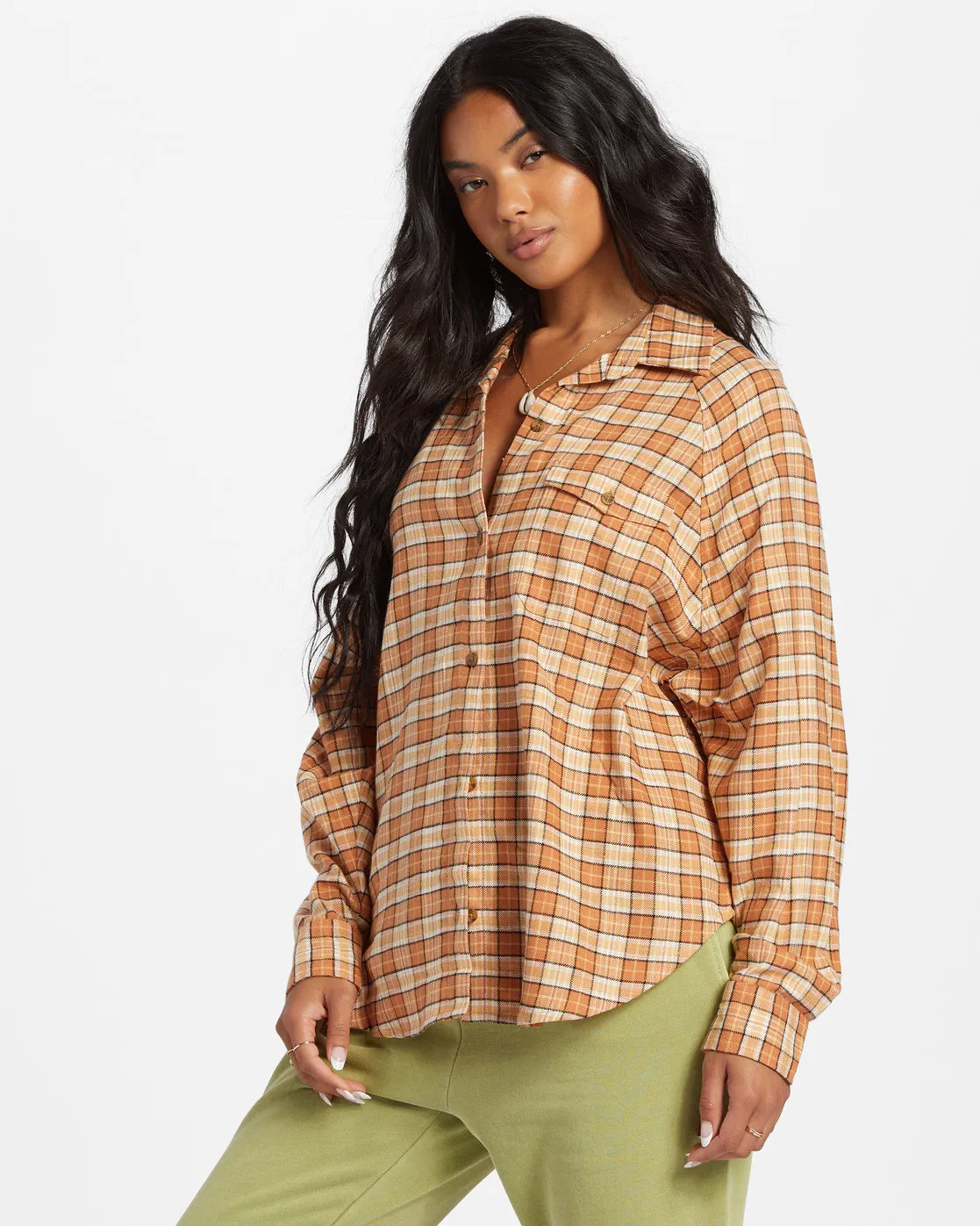 Best Time Long Sleeve Shirt - Toffee sold by Billabong product image thumbnail 4