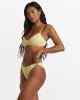 Summer High Tanga Bikini Bottoms - Mellow Yellow sold by Billabong