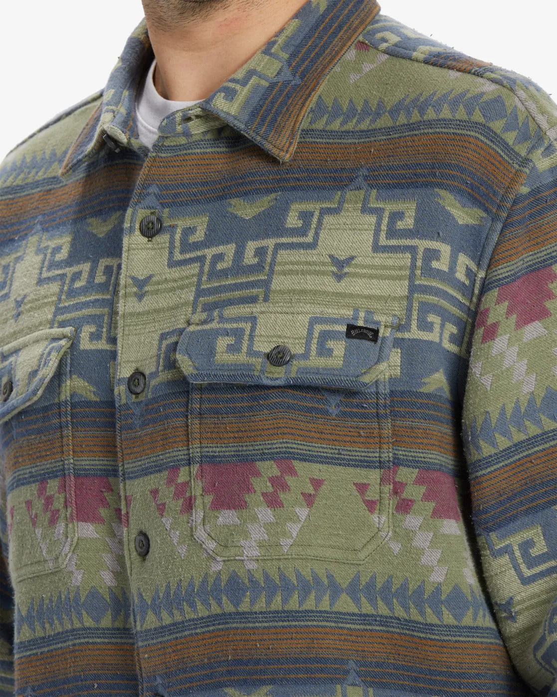 Offshore Jacquard Flannel Long Sleeve Shirt - Sage sold by Billabong product image thumbnail 5