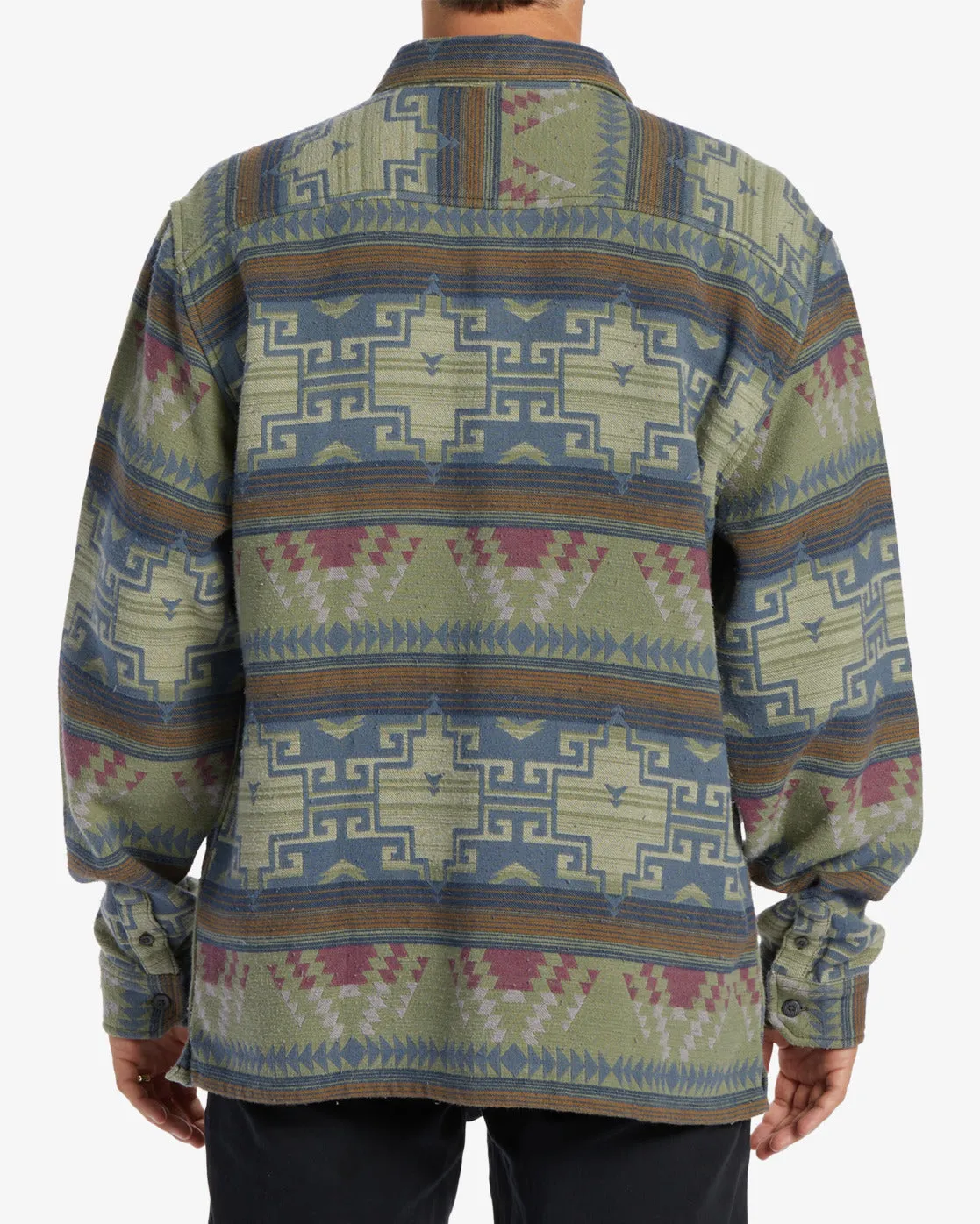 Offshore Jacquard Flannel Long Sleeve Shirt - Sage sold by Billabong product image thumbnail 3