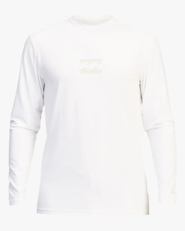 All Day Wave Loose Fit Long Sleeve Surf Tee - White sold by Billabong