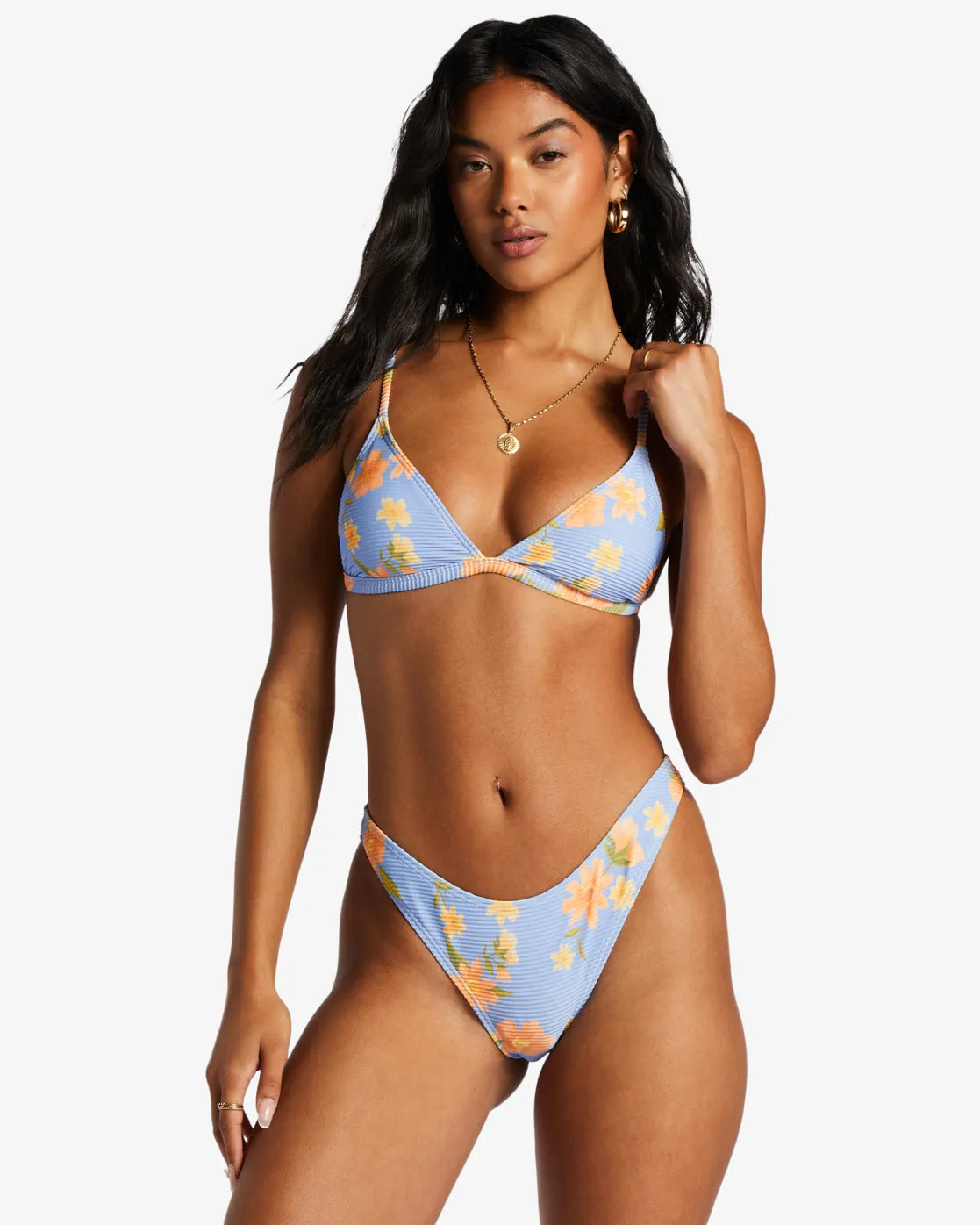 Lazy Days Tanlines Ceci Triangle Bikini Top - Outta The Blue sold by Billabong