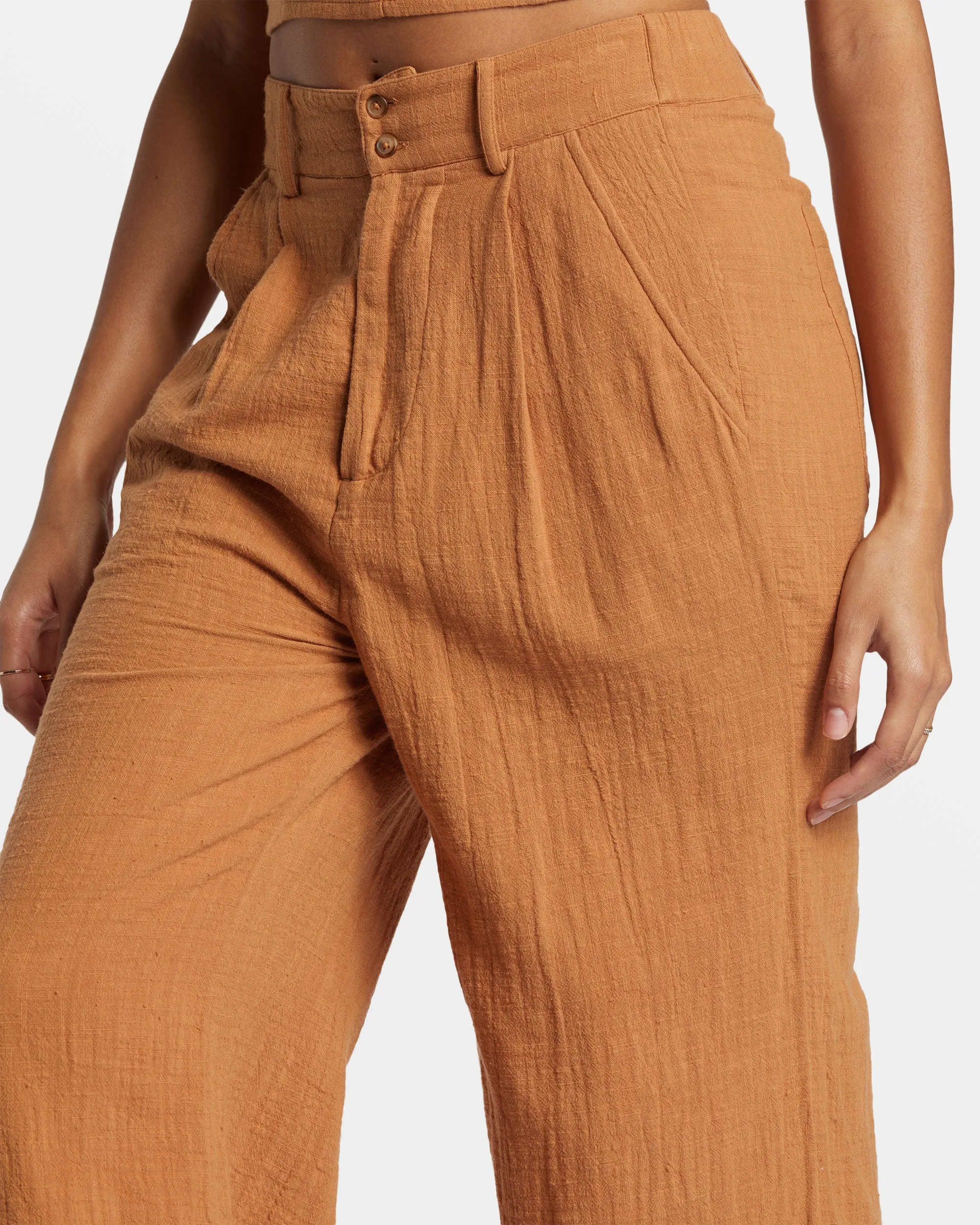 Tailor Made Wide Leg Pants - Sandalwood sold by Billabong product image thumbnail 4