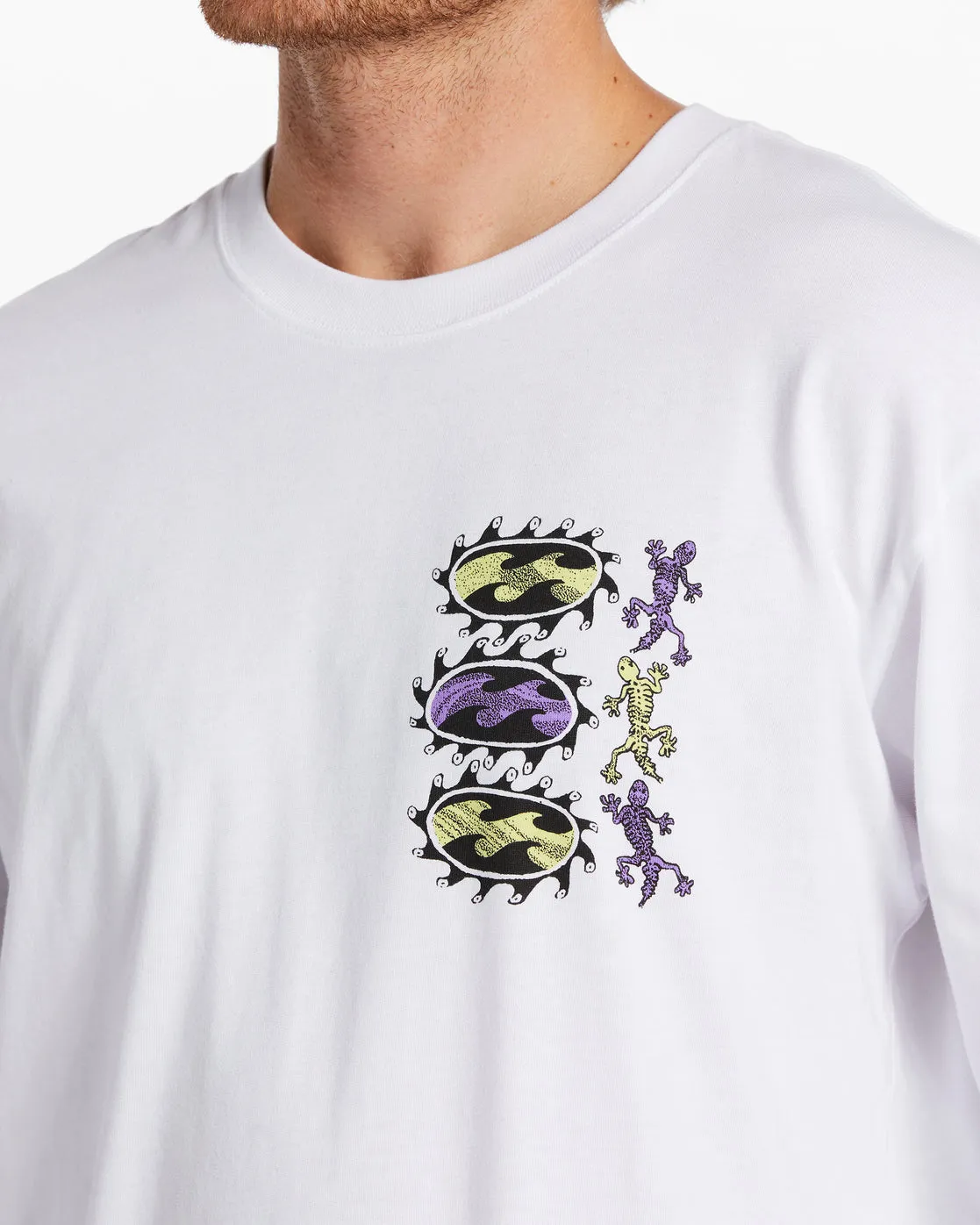Surround Long Sleeve T-Shirt - White sold by Billabong product image thumbnail 3