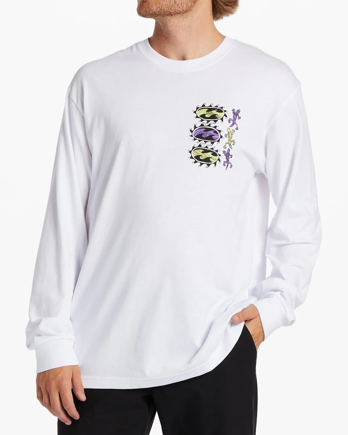 Surround Long Sleeve T-Shirt - White sold by Billabong product image thumbnail 2
