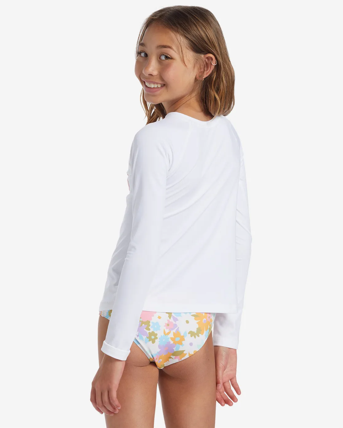 Girls Core Surfdaze Long Sleeve Rashguard Surf Tee - White sold by Billabong product image thumbnail 3